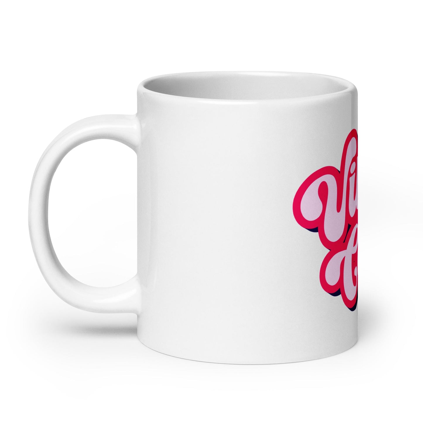 Image of the Vibe Coder White Glossy Mug.