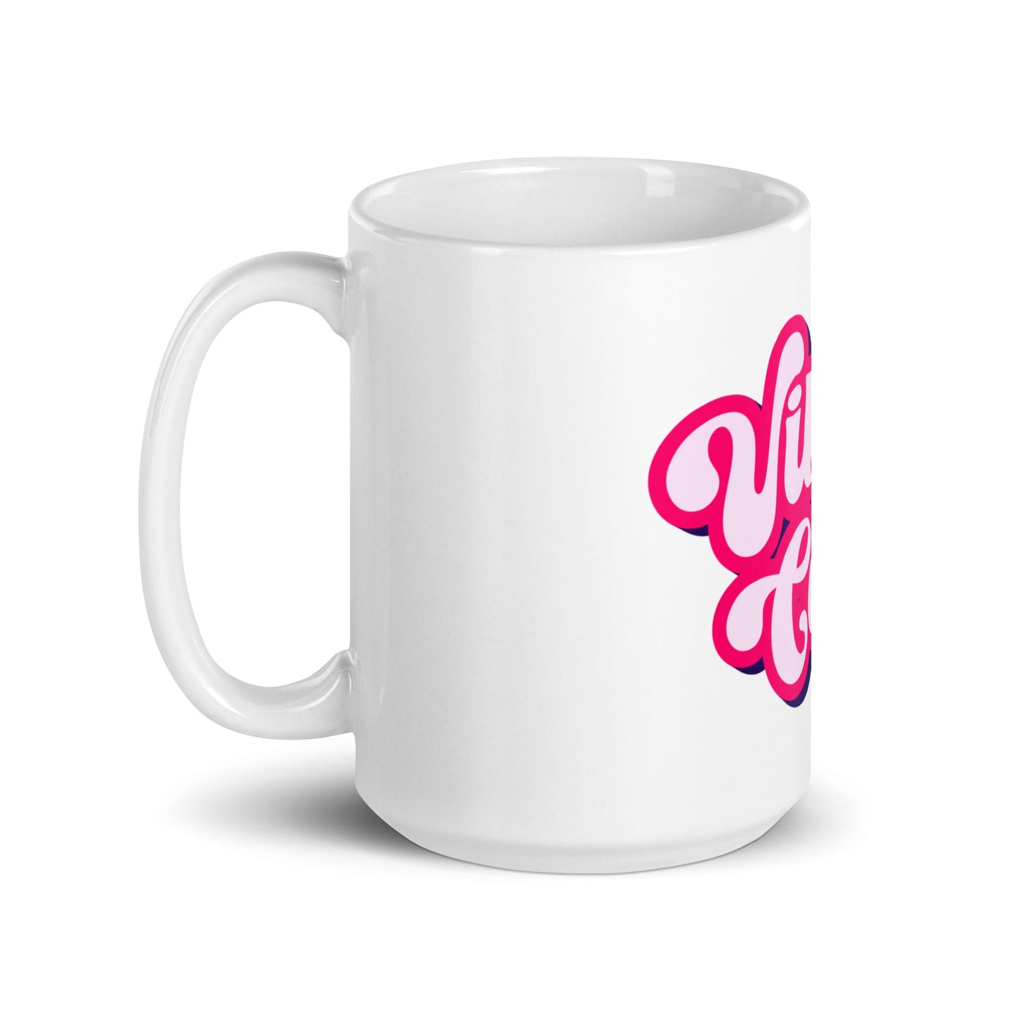 Image of the Vibe Coder White Glossy Mug.
