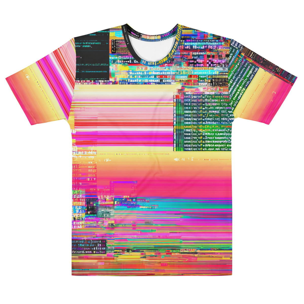 Product mockup photo of the Shoot and Forget Vibe Coding T Shirt (men) M.