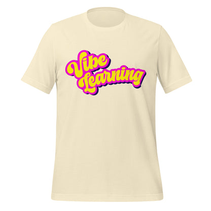 Product mockup photo of the Vibe Learning T Shirt (unisex) Natural / M.
