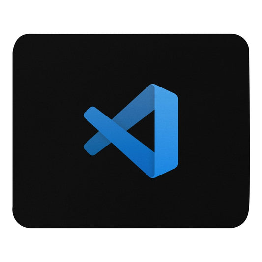 Visual Studio Code Icon Black Mouse Pad - AI Store