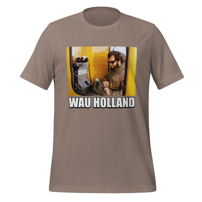 Product mockup photo of the Wau Holland Forever T Shirt (unisex) Pebble / M.