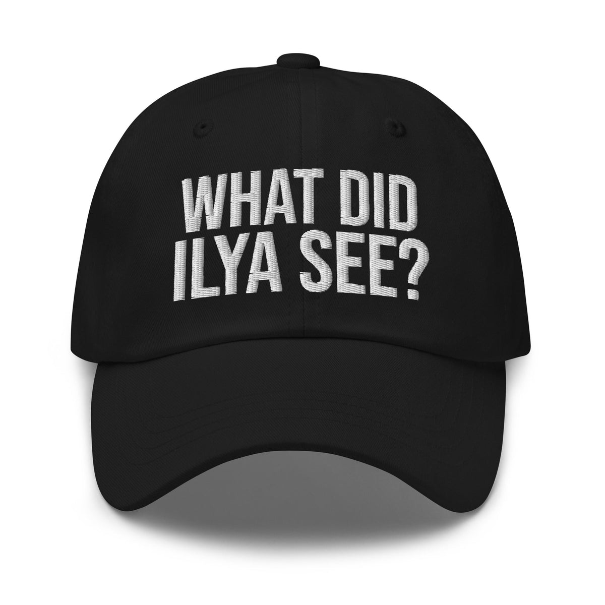 Image of the WHAT DID ILYA SEE? Cap 4 Black.