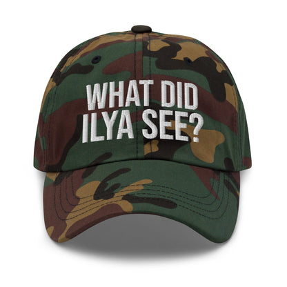 Image of the WHAT DID ILYA SEE? Cap 4 Green Camo.