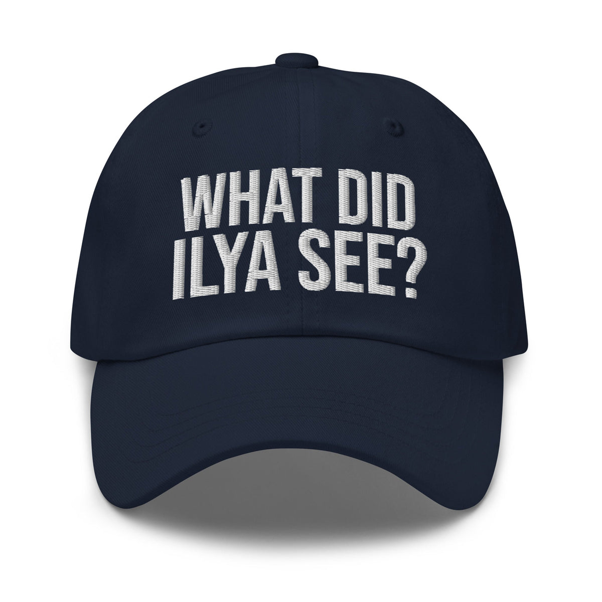 Image of the WHAT DID ILYA SEE? Cap 4 Navy.