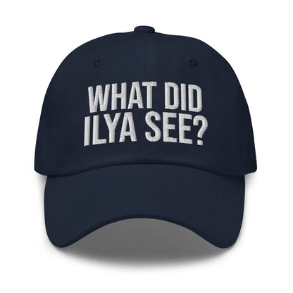 Image of the WHAT DID ILYA SEE? Cap 4 Navy.