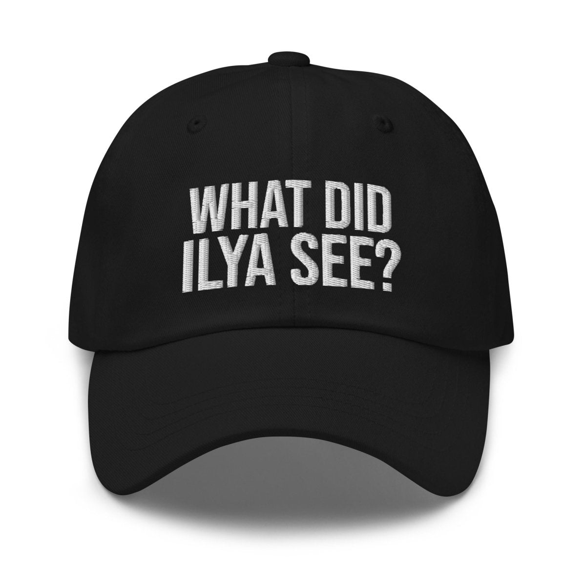 Image of the WHAT DID ILYA SEE? Cap 4 Black.