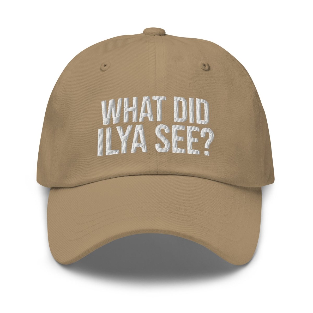 Image of the WHAT DID ILYA SEE? Cap 4 Khaki.