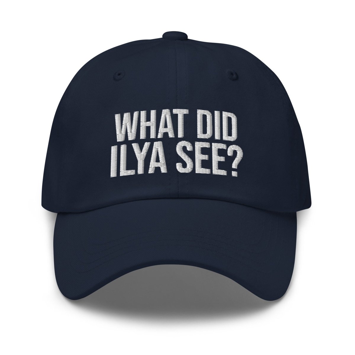 Image of the WHAT DID ILYA SEE? Cap 4 Navy.