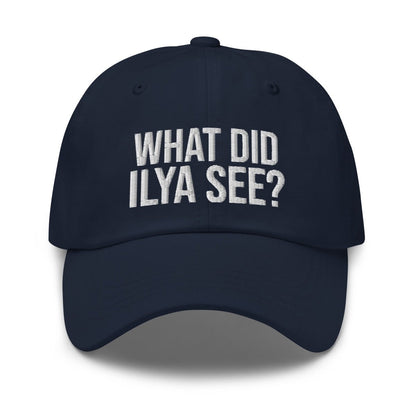 Image of the WHAT DID ILYA SEE? Cap 4 Navy.