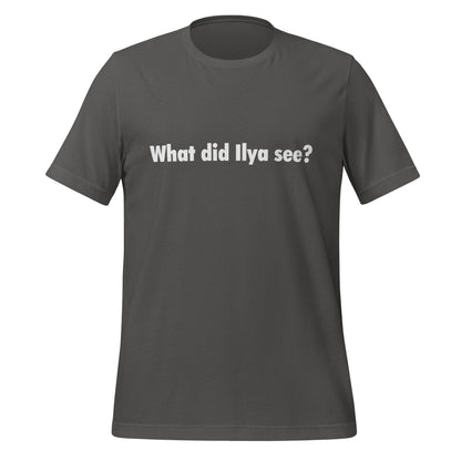 Image of the What did Ilya see? T-Shirt 3 (unisex) Asphalt / M.