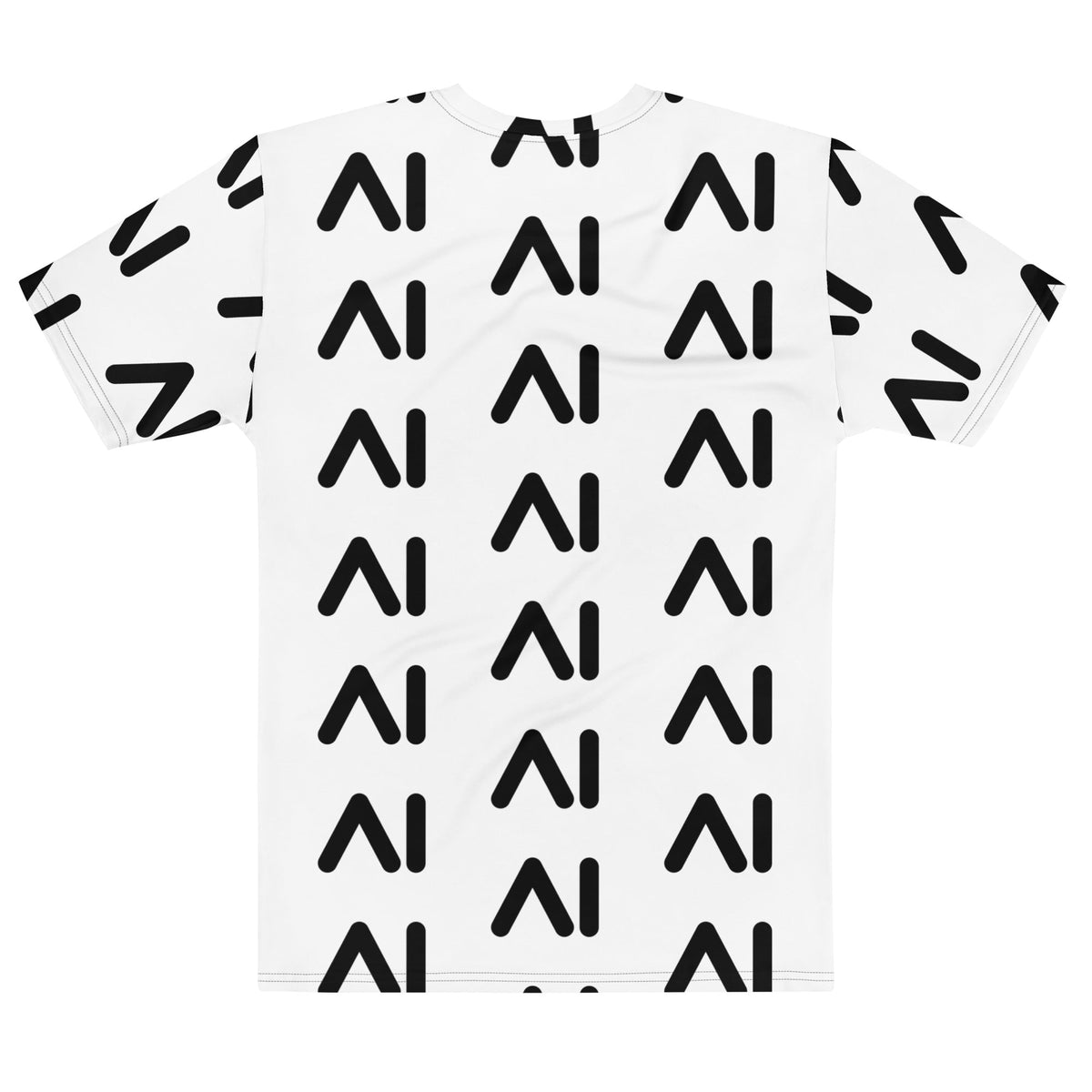 Image of the White AI Logo T-Shirt (men).