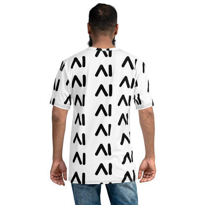 Image of the White AI Logo T-Shirt (men).