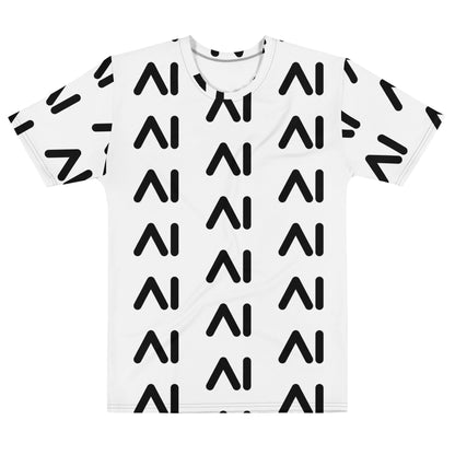Image of the White AI Logo T-Shirt (men) M.