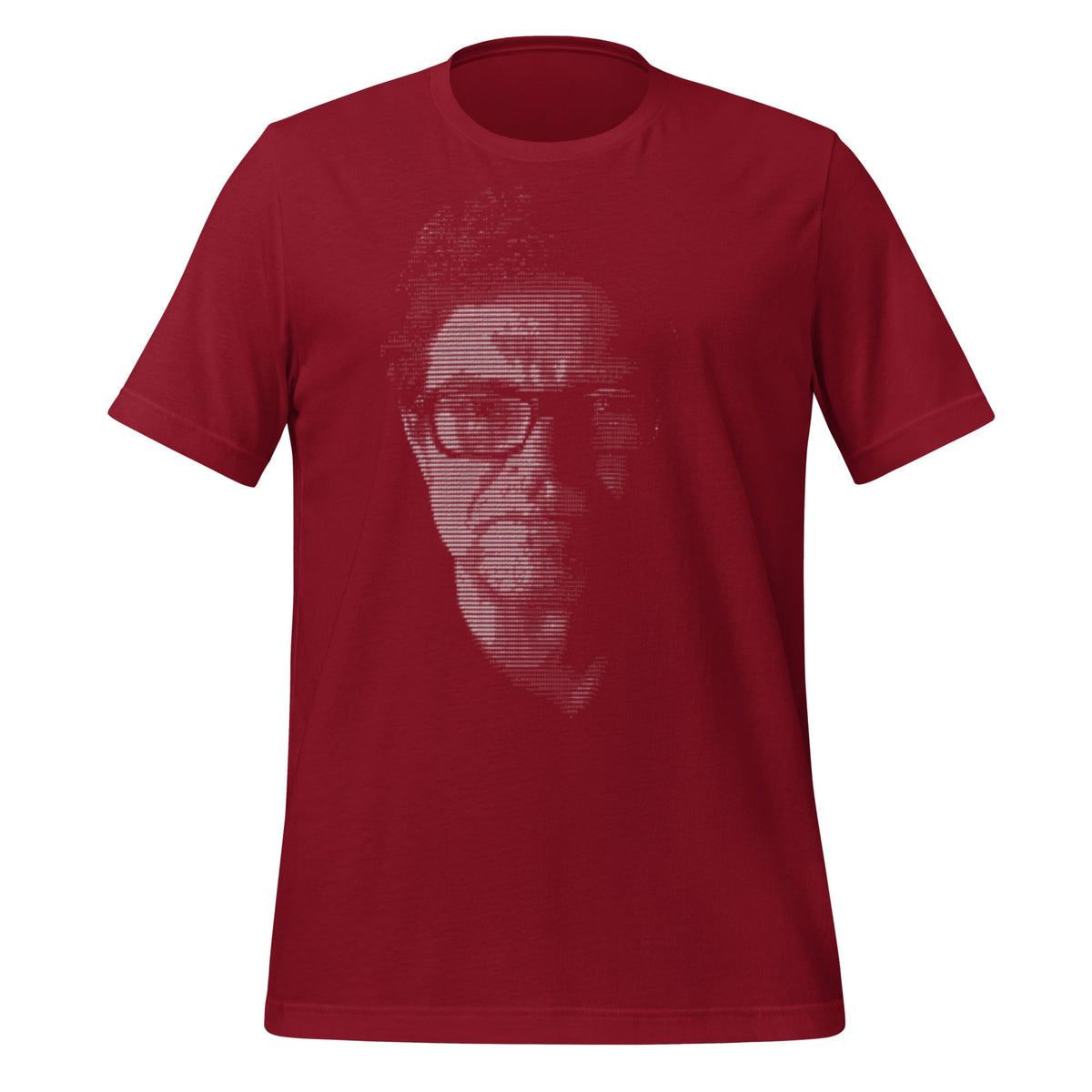 Image of the Yann LeCun ASCII ART T-Shirt (unisex) Cardinal / M.