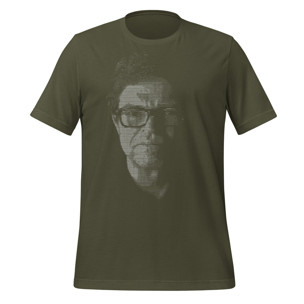 Image of the Yann LeCun ASCII ART T-Shirt (unisex) Military Green / M.