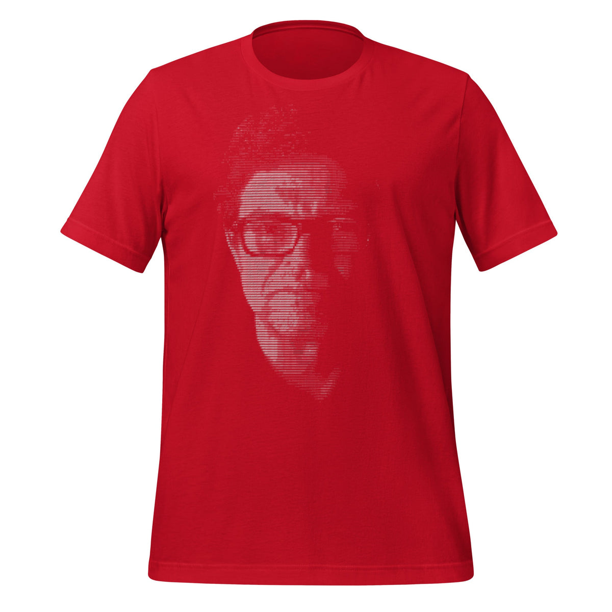 Image of the Yann LeCun ASCII ART T-Shirt (unisex) Red / M.