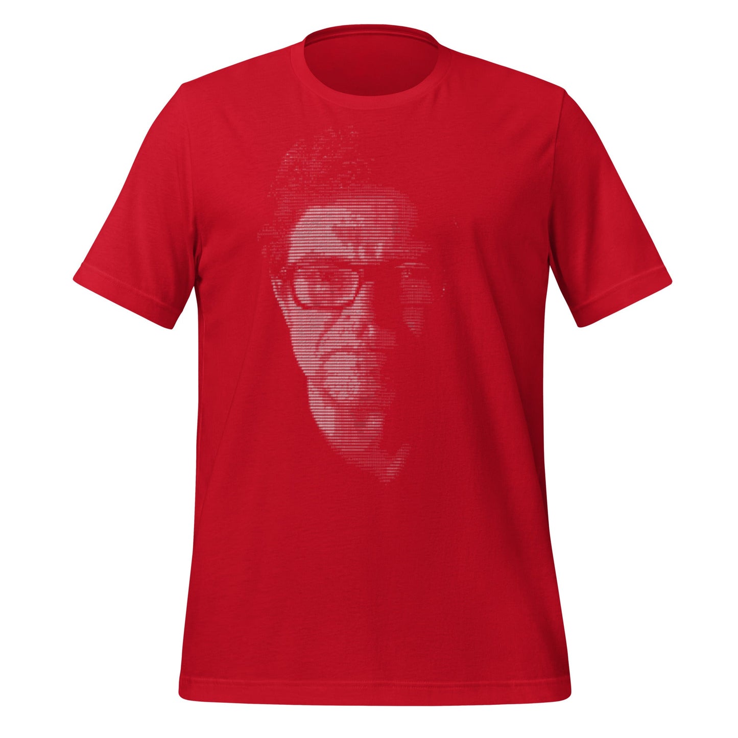 Image of the Yann LeCun ASCII ART T-Shirt (unisex) Red / M.
