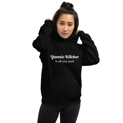 Image of the Yannic Kilcher is All You Need Hoodie (unisex).