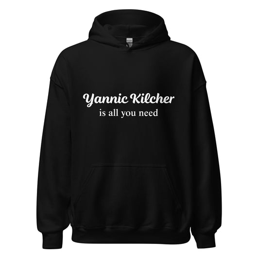 Image of the Yannic Kilcher is All You Need Hoodie (unisex) Black / M.