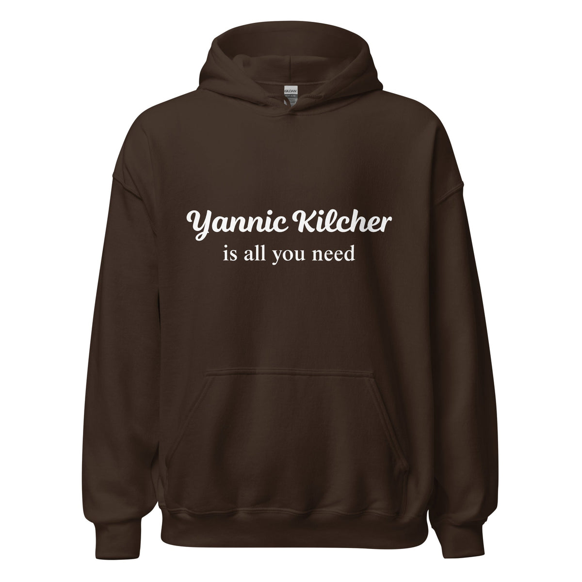 Image of the Yannic Kilcher is All You Need Hoodie (unisex) Dark Chocolate / M.