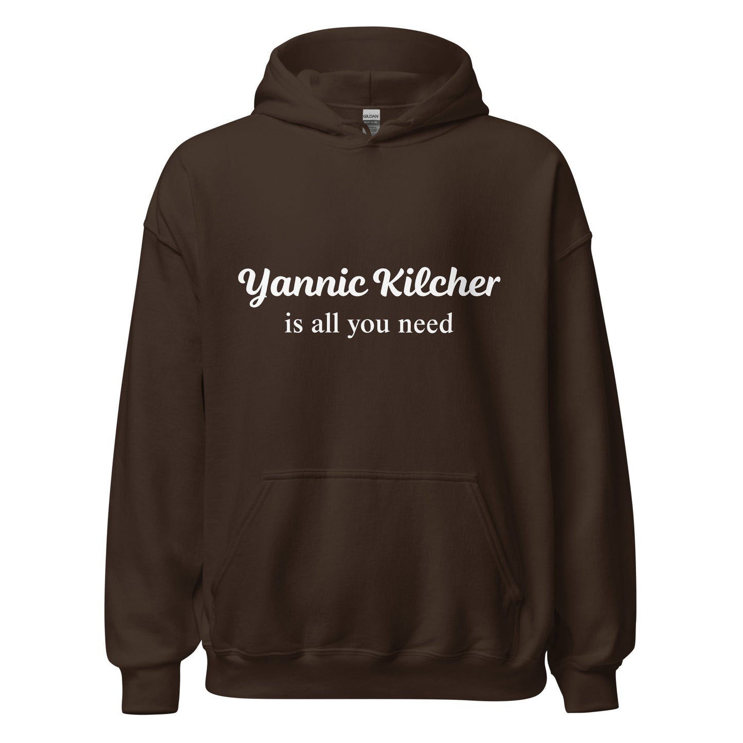 Image of the Yannic Kilcher is All You Need Hoodie (unisex) Dark Chocolate / M.