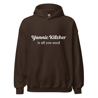 Image of the Yannic Kilcher is All You Need Hoodie (unisex) Dark Chocolate / M.