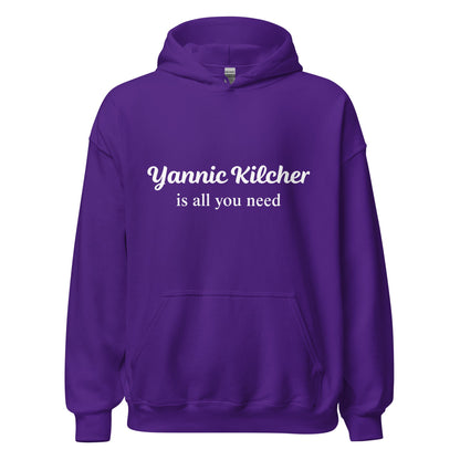 Image of the Yannic Kilcher is All You Need Hoodie (unisex) Purple / M.