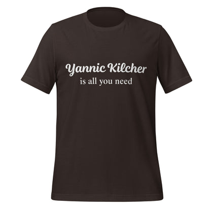 Image of the Yannic Kilcher is All You Need T-Shirt (unisex) Brown / M.