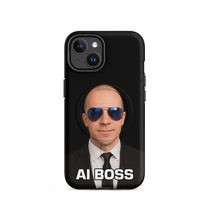 Image of the AI BOSS Yannic Kilcher MagSafe Tough Case for iPhone iPhone 14.