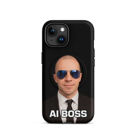 Image of the AI BOSS Yannic Kilcher MagSafe Tough Case for iPhone iPhone 15.