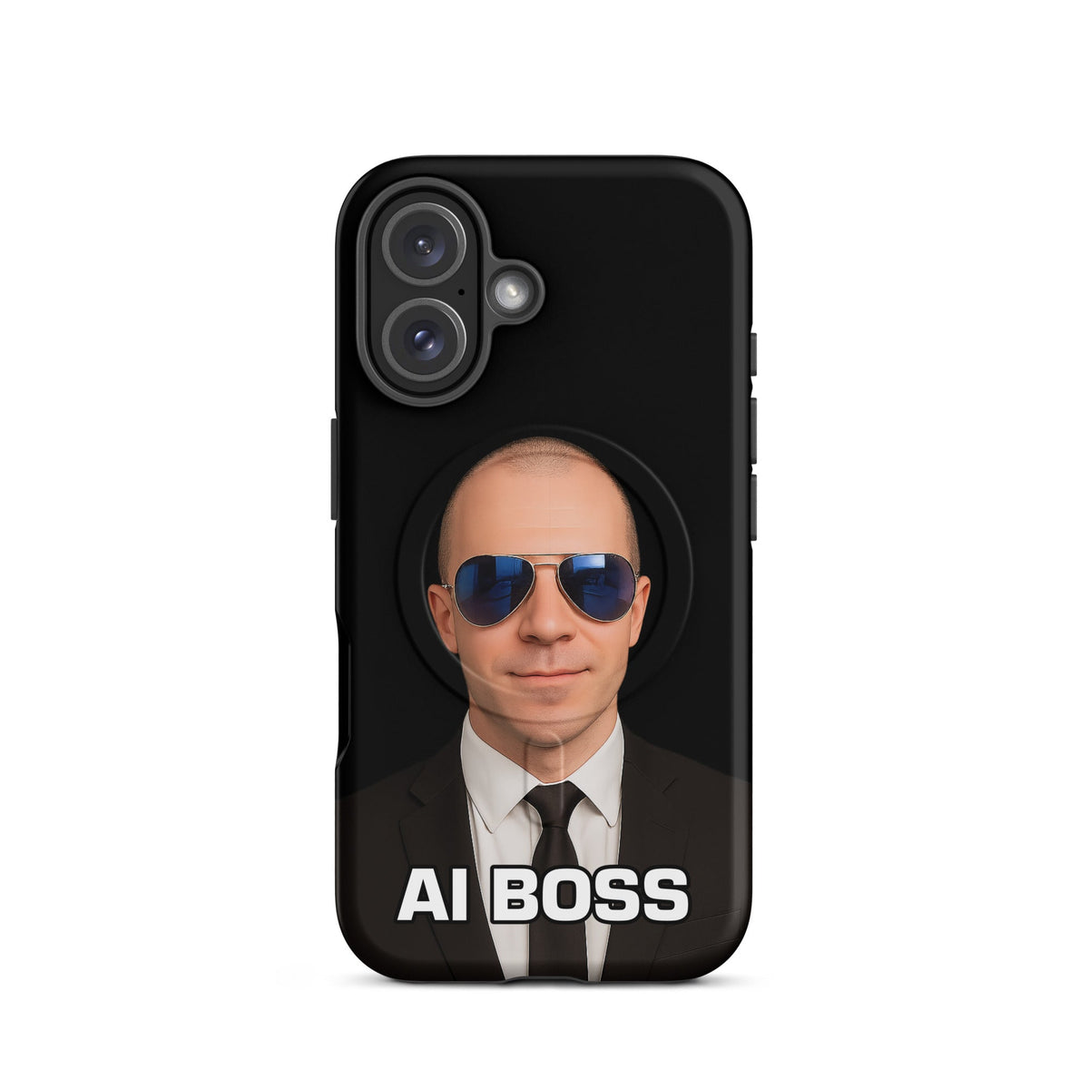 Image of the AI BOSS Yannic Kilcher MagSafe Tough Case for iPhone iPhone 16.