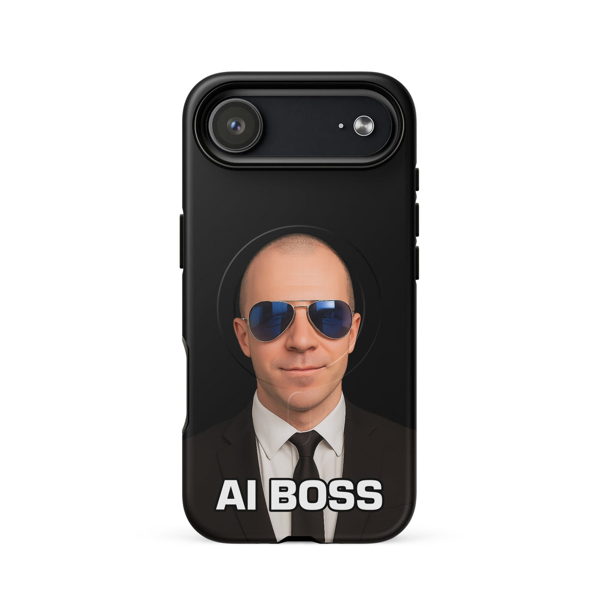Image of the AI BOSS Yannic Kilcher MagSafe Tough Case for iPhone iPhone 17 Air.