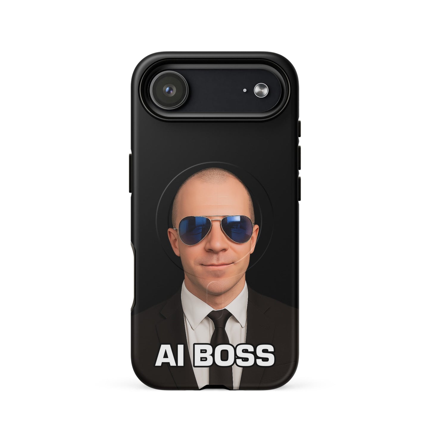 Image of the AI BOSS Yannic Kilcher MagSafe Tough Case for iPhone iPhone 17 Air.