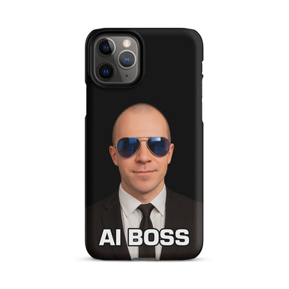 Image of the AI BOSS Yannic Kilcher Snap Case for iPhone iPhone 11 Pro.
