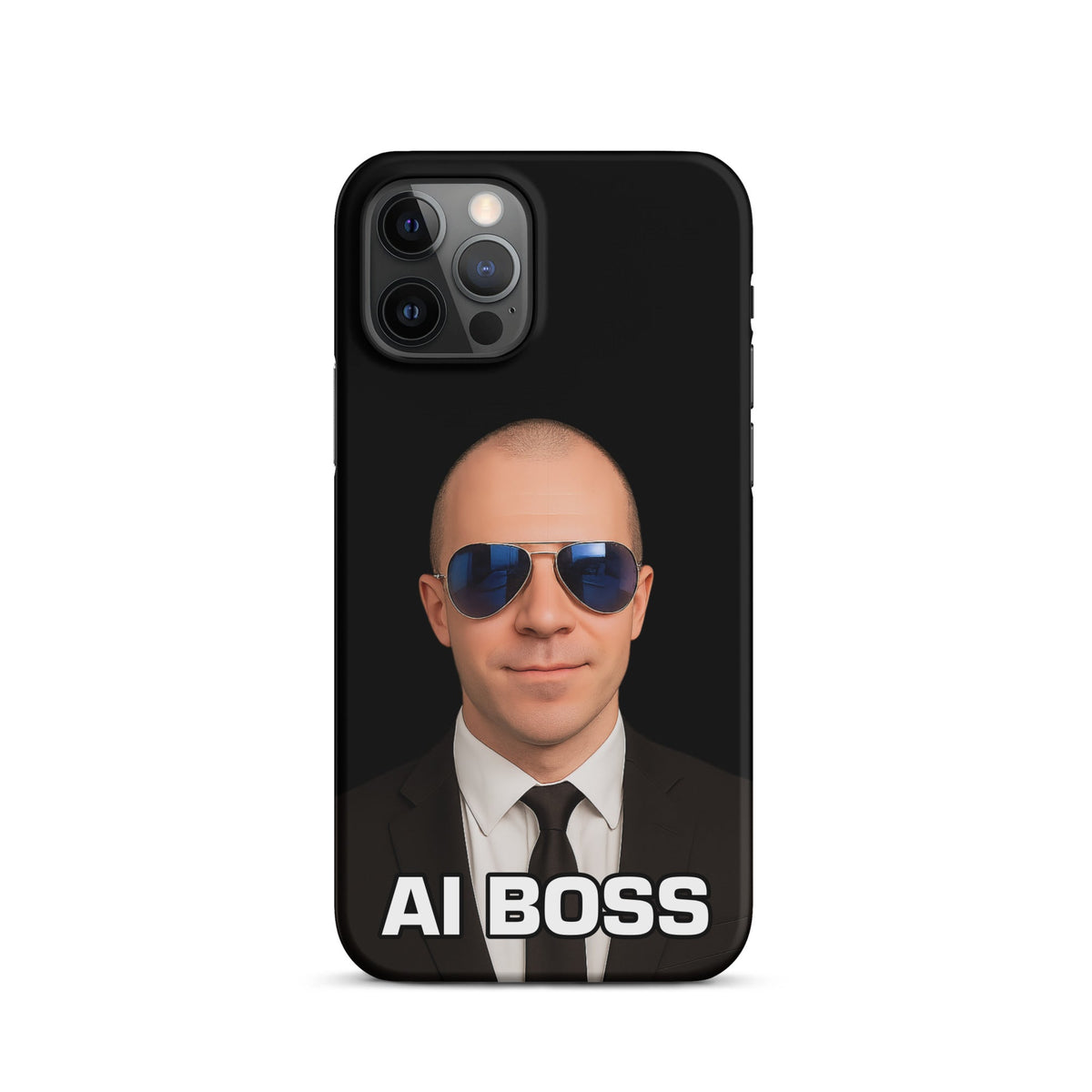 Image of the AI BOSS Yannic Kilcher Snap Case for iPhone iPhone 12 Pro.
