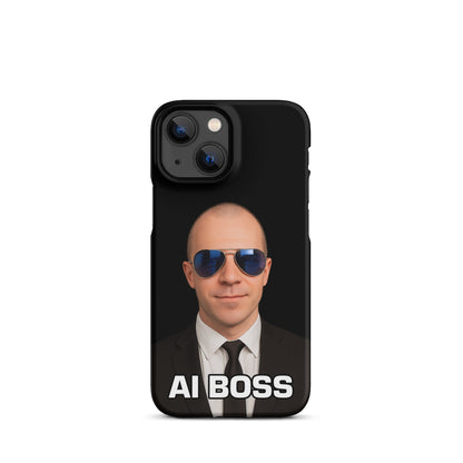 Image of the AI BOSS Yannic Kilcher Snap Case for iPhone iPhone 13 Mini.