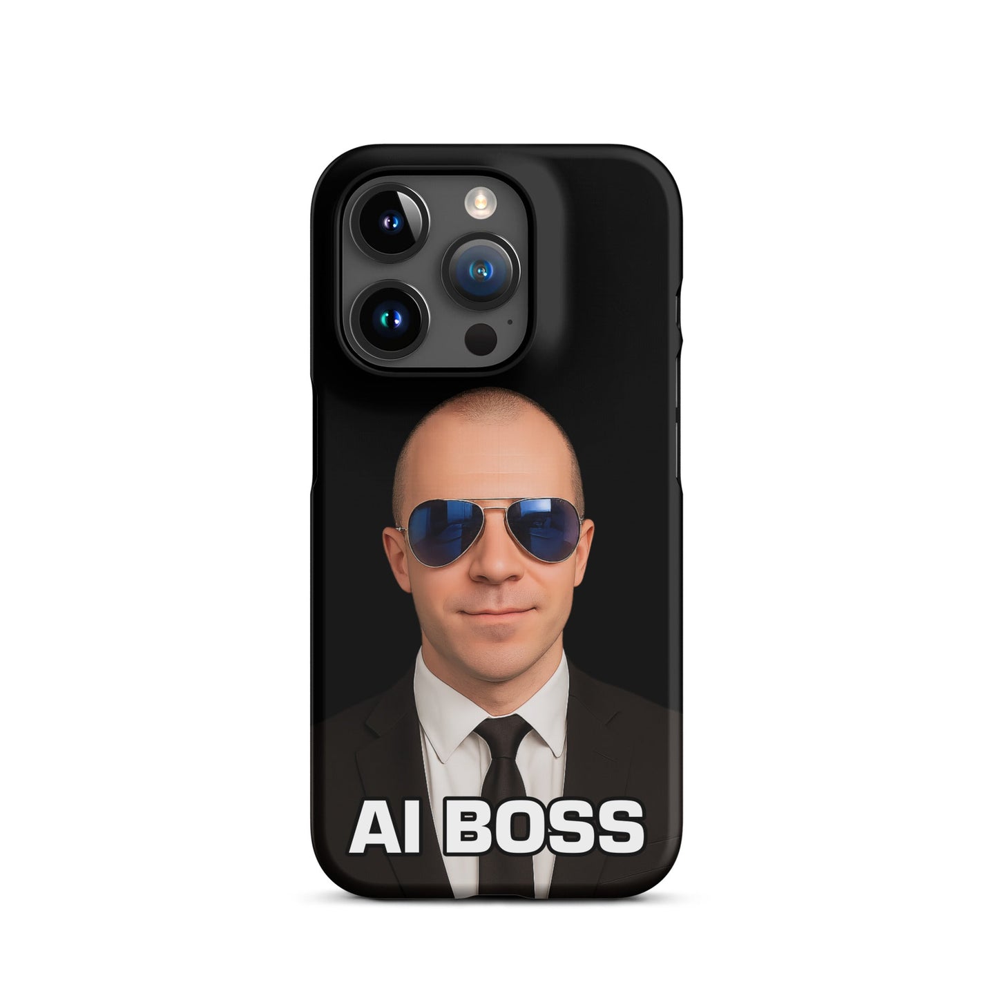 Image of the AI BOSS Yannic Kilcher Snap Case for iPhone iPhone 15 Pro.