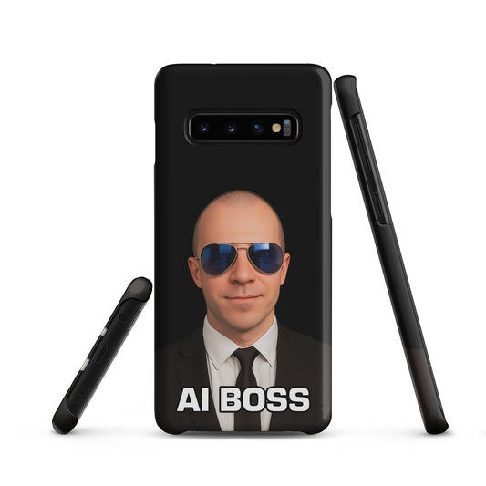Image of the AI BOSS Yannic Kilcher Snap Case for Samsung Samsung Galaxy S10.