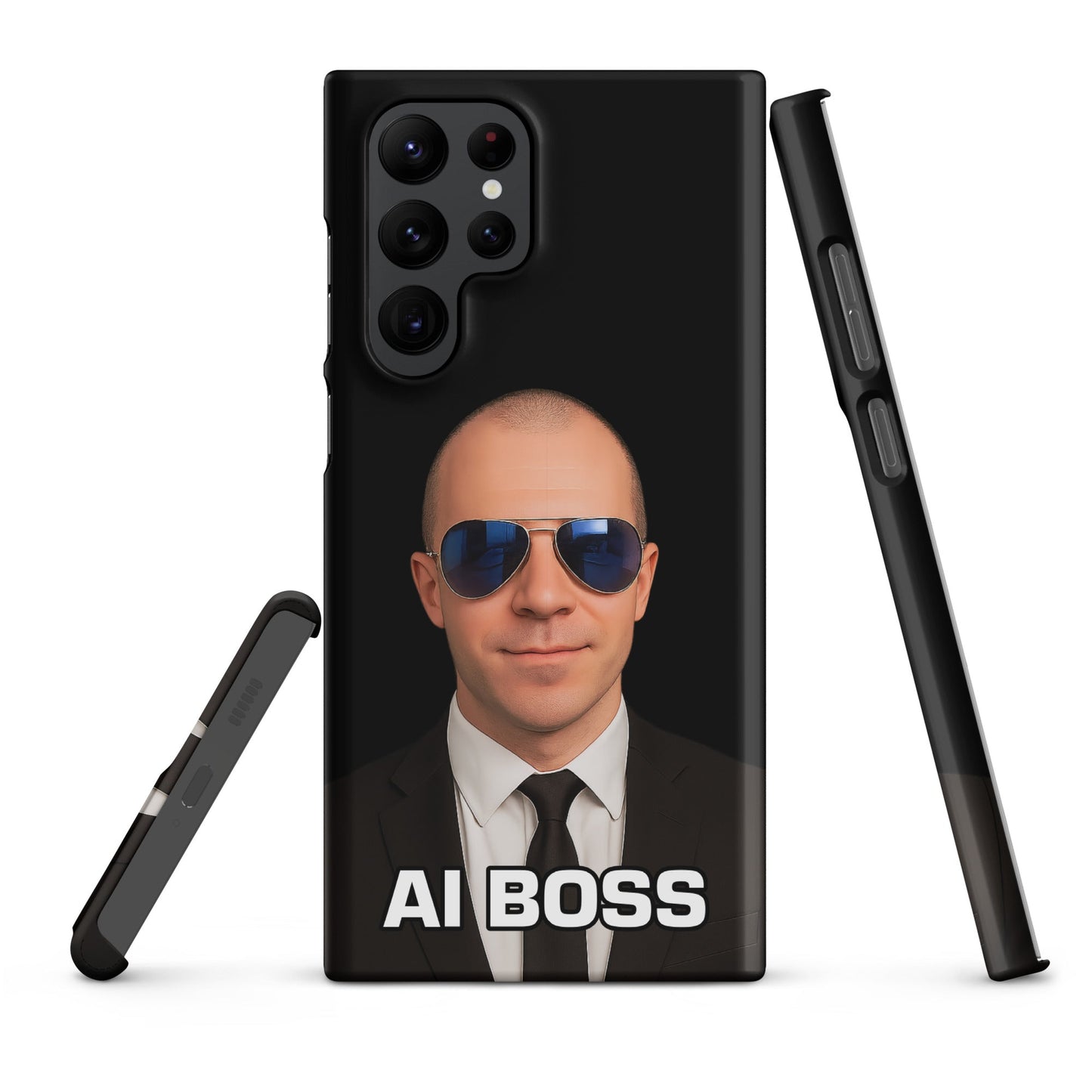 Image of the AI BOSS Yannic Kilcher Snap Case for Samsung Samsung Galaxy S22 Ultra.