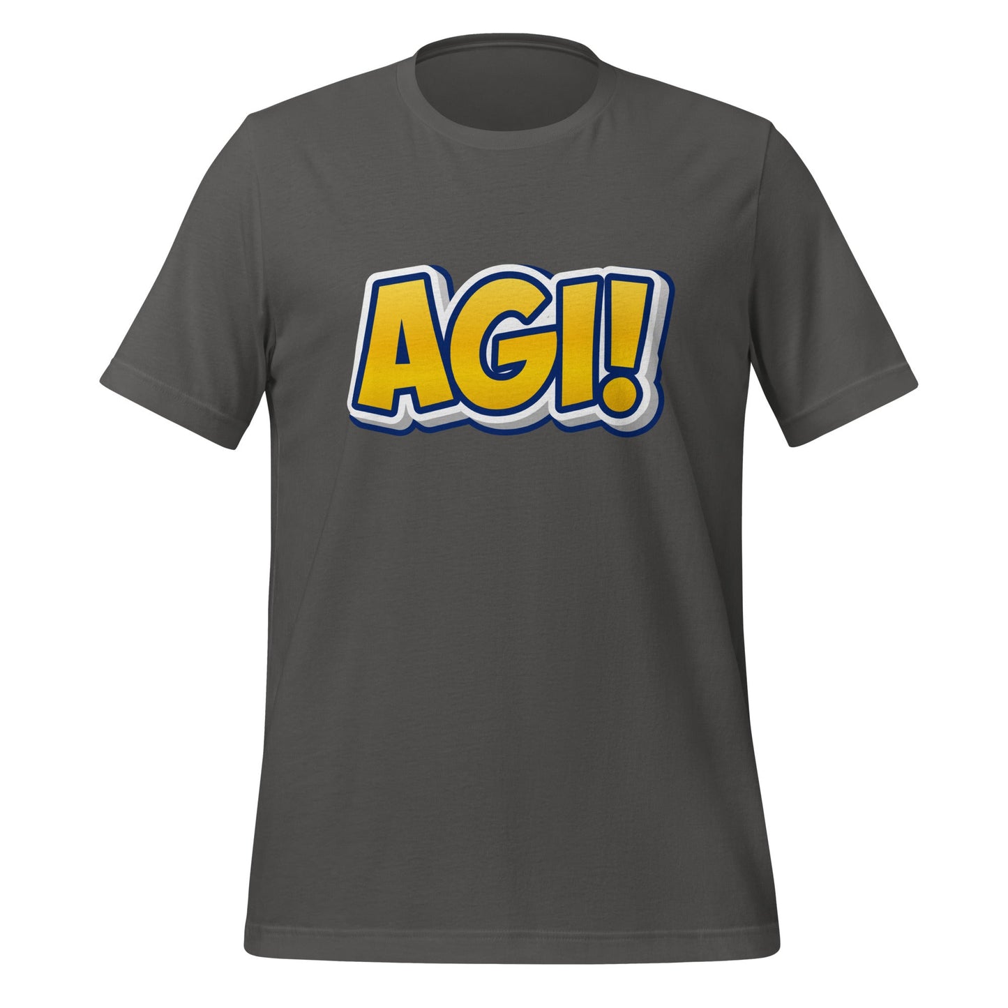 Image of the Yellow Comic AGI T-Shirt (unisex) Asphalt / M.