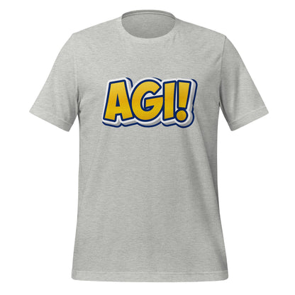 Image of the Yellow Comic AGI T-Shirt (unisex) Athletic Heather / M.