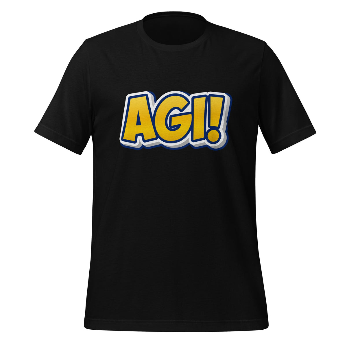 Image of the Yellow Comic AGI T-Shirt (unisex) Black / M.