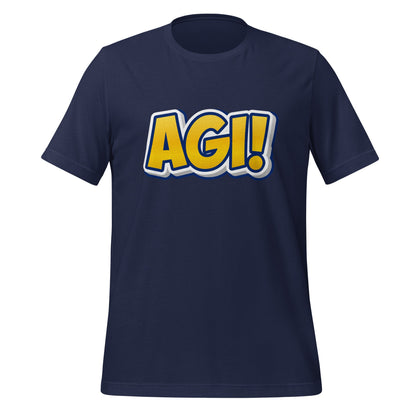 Image of the Yellow Comic AGI T-Shirt (unisex) Navy / M.