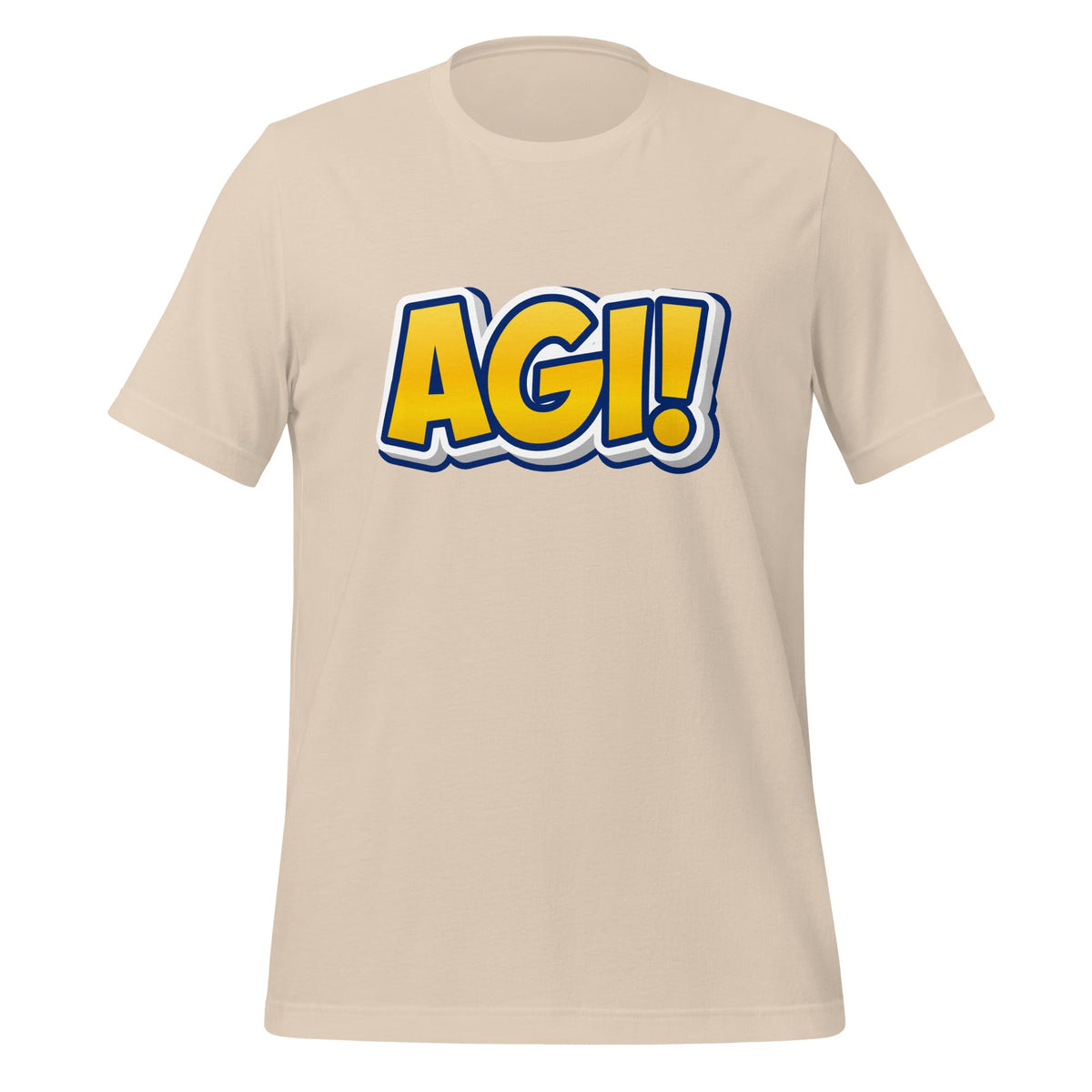 Image of the Yellow Comic AGI T-Shirt (unisex) Soft Cream / M.
