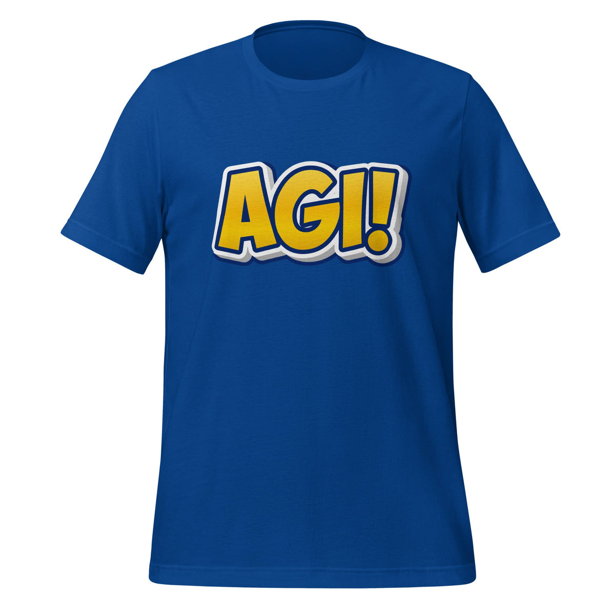 Image of the Yellow Comic AGI T-Shirt (unisex) True Royal / M.