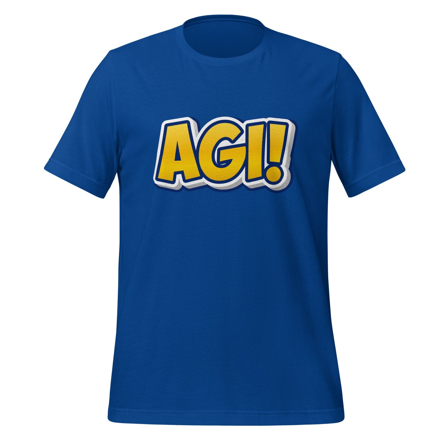 Image of the Yellow Comic AGI T-Shirt (unisex) True Royal / M.