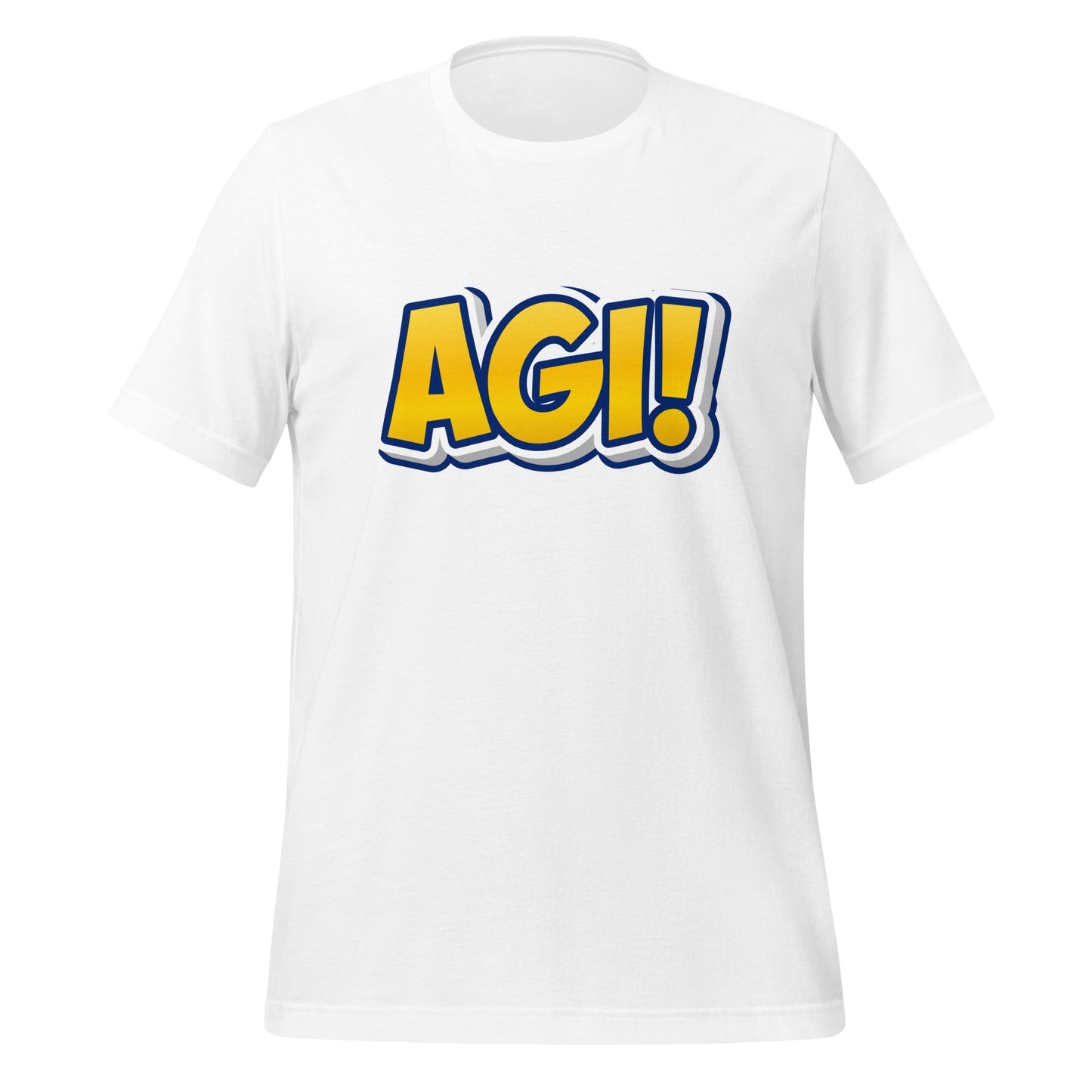 Image of the Yellow Comic AGI T-Shirt (unisex) White / M.