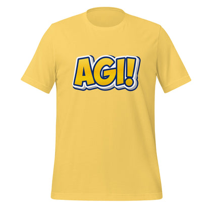 Image of the Yellow Comic AGI T-Shirt (unisex) Yellow / M.