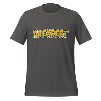 Image of the Yellow Comic AI EXPERT T-Shirt (unisex) Asphalt / M.